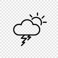 thunder, weather, storm, atmosphere icon svg