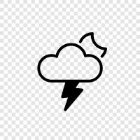 thunder, storm, electricity, weather icon svg