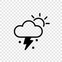 thunder, weather, storm, rain icon svg