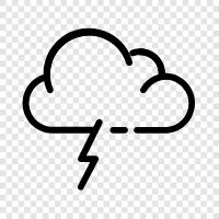 thunder cloud, cumulonimbus, rain cloud, thunderstorm icon svg