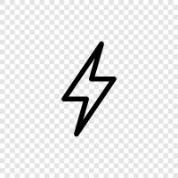 thunder, weather, electricity, storm icon svg