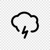 thunder, storm, weather, climate icon svg