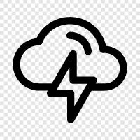 thunder, storm, weather, electricity icon svg