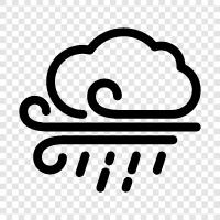 thunder rain, rain, heavy rain, tornado rain icon svg