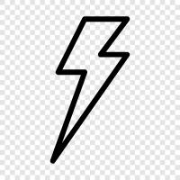 thunder, electric, storm, weather icon svg