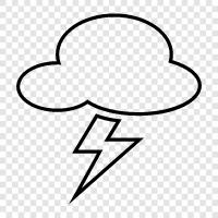 thunder, storm, weather, climate icon svg