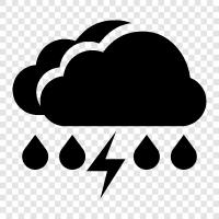 thunder, weather, storm, environment icon svg