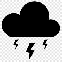 thunder, weather, storm, electricity icon svg