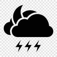 thunder, storm, weather, electricity icon svg