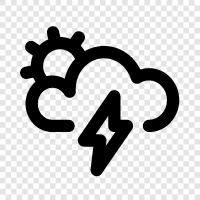 thunder, storm, weather, tornado icon svg