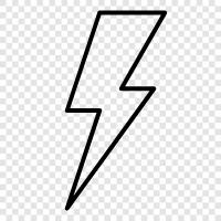 thunder, electricity, storm, meteorology icon svg