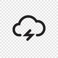 Thunder, Storm, Meteor, Lightning icon svg