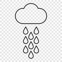 Thunder, Lightning, Raindrop, Flash Flood icon svg