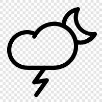 thunder, storm, weather, tornado icon svg