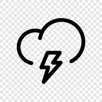 thunder, storm, rain, weather icon svg