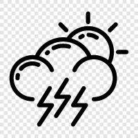 thunder, electricity, storm, weather icon svg