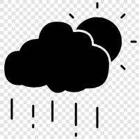 thunder, rainfall, clouds, thunderstorm icon svg