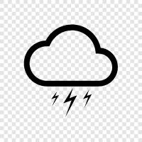 thunder, storm, rain, weather icon svg