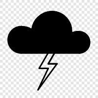 thunder, storm, weather, tornado icon svg