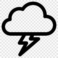 thunder, storm, weather, climate icon svg