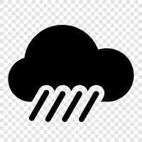 thunder, rainbow, downpour, thunderstorm icon svg