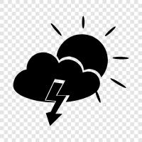 thunder, storm, summer, weather icon svg