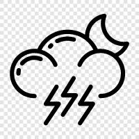 thunder, storm, weather, climate icon svg