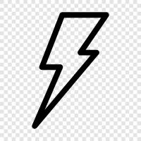 thunder, electricity, storm, rain icon svg