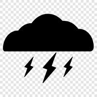 thunder, storm, weather, Environment icon svg