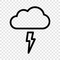 thunder, electricity, storm, weather icon svg