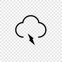 thunder, storm, weather, climate icon svg