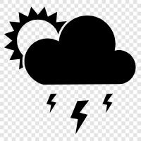 thunder, rain, storm, weather icon svg