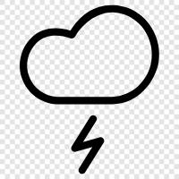 thunder, storm, weather, Environment icon svg