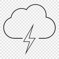 thunder, storm, weather, electricity icon svg