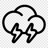 thunder, lightning, rain, tornado icon svg