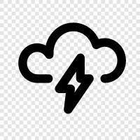 thundercloud, cumulonimbus, cyclone, supercell icon svg