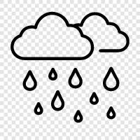 thunderstorm, rain, flooding, downpour icon svg