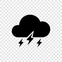 thunderstorm, lightning, rain, storm icon svg