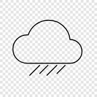 thunderstorm, rain, wet, cloudy icon svg