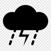 thunderstorm, storm, lightning, rain icon svg