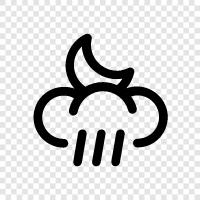 thunderstorm, dark, stormy, cloudy icon svg