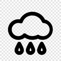 thunderstorm, precipitation, wet, humid icon svg