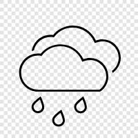 thunderstorm, rainfall, thunder, rainbows icon svg