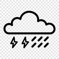 thunderstorm, rain, lightening, weather icon svg