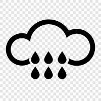 thunderstorm, precipitation, sun, clouds icon svg