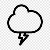 thunderstorm, rain, lightning, tornado icon svg