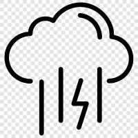 thunderstorm, rain, wet, flooding icon svg