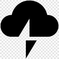 thunderstorm, rain, lightning, severe weather icon svg