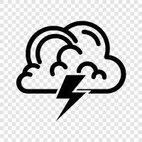 thunderstorm, dark clouds, rain, storm icon svg