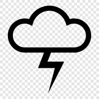 thunderstorm, lightning, rain, storm icon svg